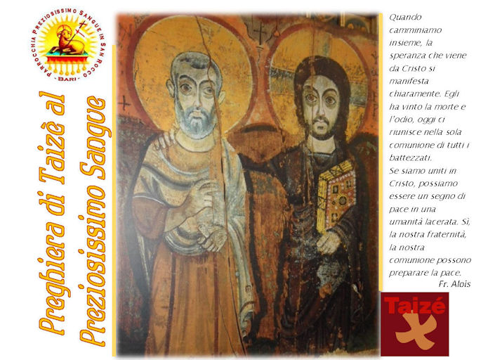 Preghiera Al Preziosissimo Sangue Per Una Grazia Preghiera di Taizè al Preziosissimo Sangue — Arcidiocesi Bari-Bitonto